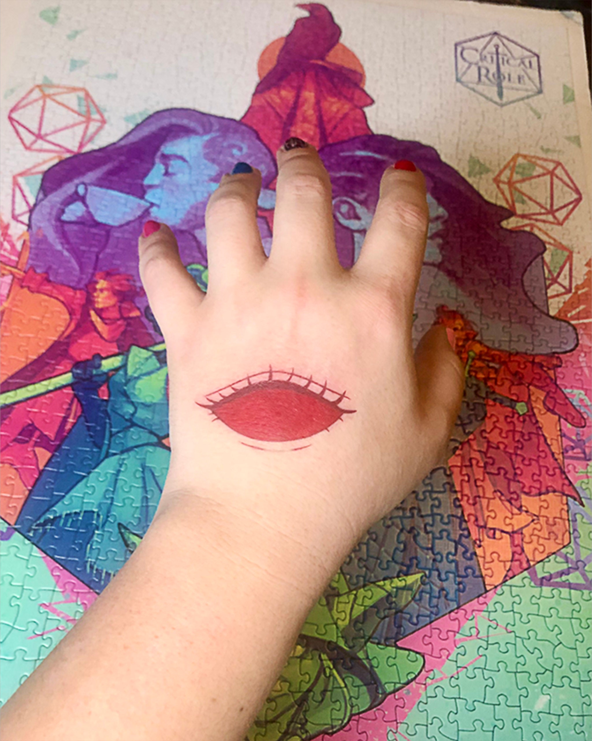 Lucien/Mollymauk Tealeaf's Eyes of Nine tattoo from the Etsy
