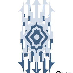 Oerba Yun Fangs L&#39;Cie Brand Temporary Tattoo from Final Fantasy: Fabula Nova Crystallis  by Otaku Ink
