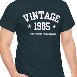 Vintage 1985 Graphic Tee: Unisex Heavy Cotton 40th Birthday Shirt