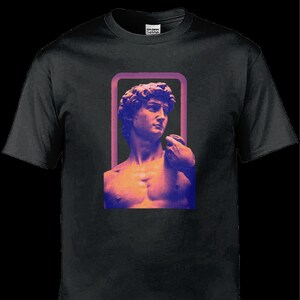 Statue of David - Gildan GD001 Softstyle Adult Ringspun T-Shirt