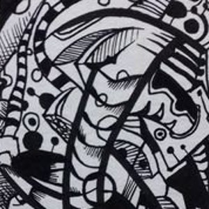 Astronaut (2015): Black & White Art Card - digital drucken und montiert (lesen Sie Detail)