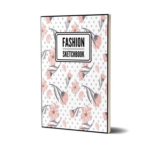 Caderno de moda - para esboçar suas ideias de design de moda, desenhar estilos de ilustração e construir seu portfólio de design