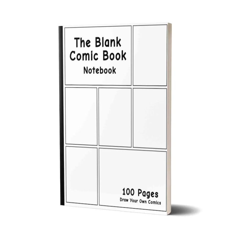 Blank Comic Book Sketchbook Etsy
