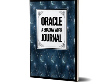 Oracle Shadow Work Journal - Self Discovery Guided Journal - Autobiographical Question Journal Prompts - Spirit Guide Gifts Under 20