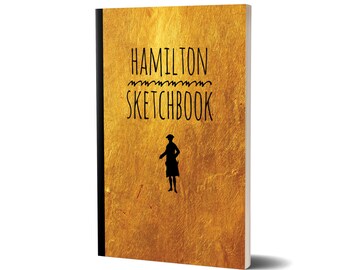 Hamilton-schetsboek: Alexander Hamilton Revolution, Art Pad (8,5 x 11 inch)