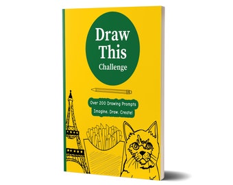 Draw This Challenge Vol. 1, Over 200 Things To Draw, Sketchbook Journal,  Drawing Journal, Drawing Paper, Drawing Book