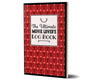 Ultimate Movie Lover's Review Journal, Movie Ticket Cover, Movie List, Film Tracker, Movie Critic, Film Student Journal, Movie Film Gifts