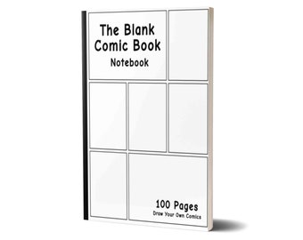 Blank Comic Book, Epic Layout / Blank Comic Book Sketch Book /  Anime Manga Comic Lover Gift, Drawing Gift For Artist