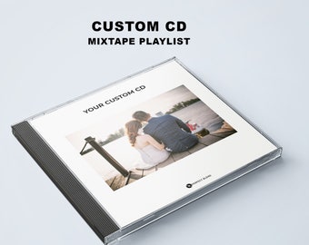 CD personalizado más Jewel Case personalizado con imágenes y música Disco compacto Mixtape Lista de reproducción Regalos Envío nacional gratuito