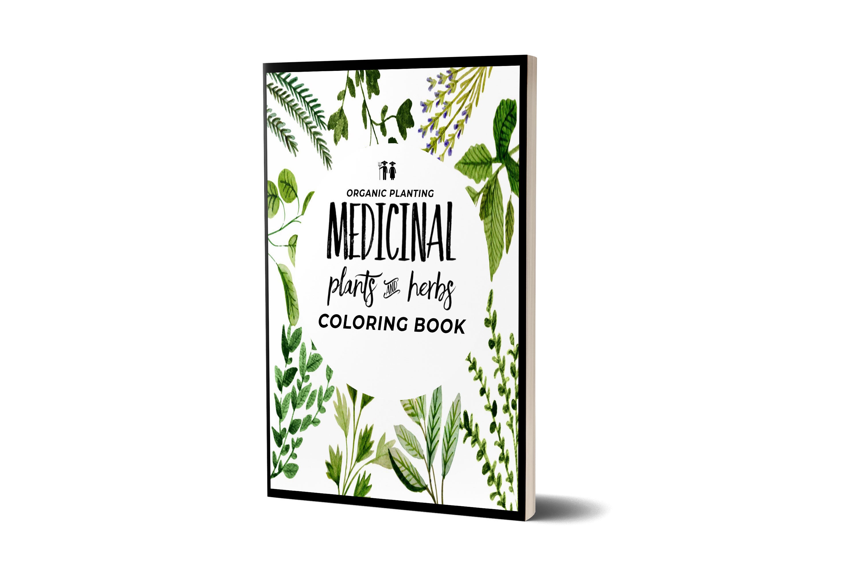 Medicinal Herb Plant Coloring Book: Stress Relief Garden Art