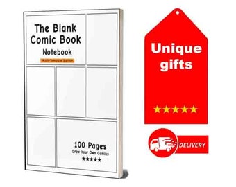 The Blank Comic Book Notebook / Multi-Template / Blank Comic Book Sketch Book /  Anime Manga Comic Lover Gift, Drawing Gift For Artist
