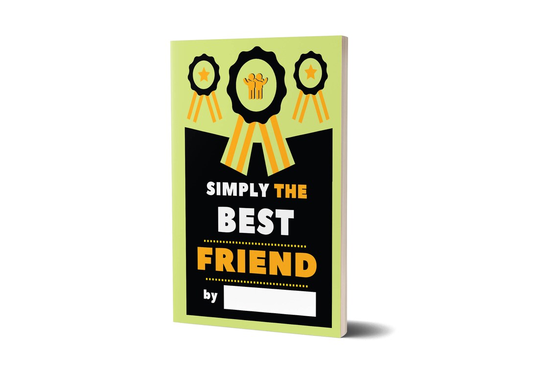 Simply the Best Friend Fill in Journal Unique Gift Birthday Etsy