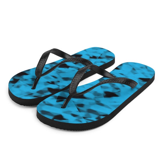blue flip flops womens