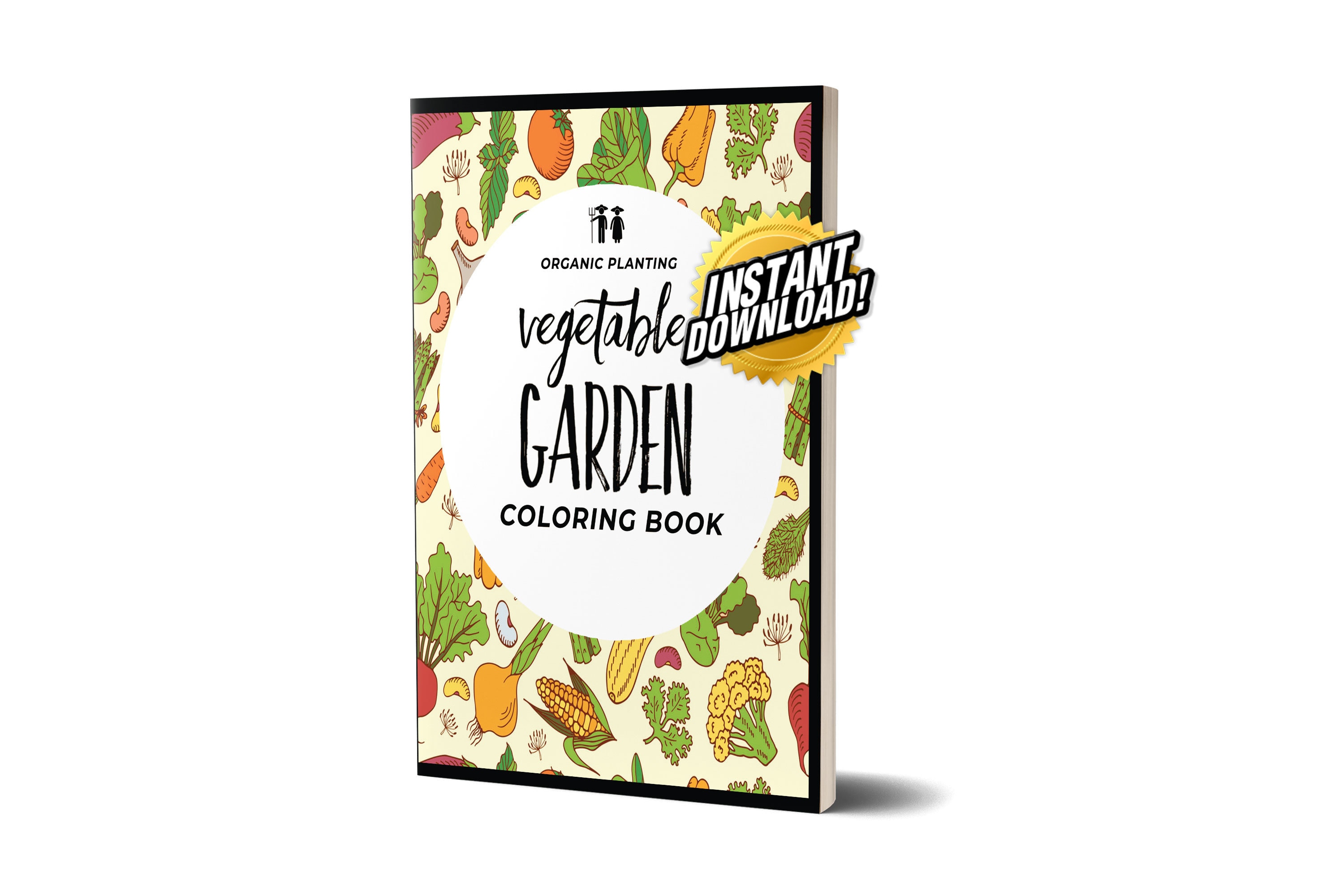 Vegetable Garden Coloring Book Instant Download Garden - Etsy
