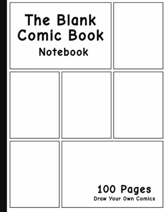 Blank Comic Book, Epic Layout / Blank Comic Book Sketch Book / Anime Manga  Comic Lover Gift, Drawing Gift for Artist 