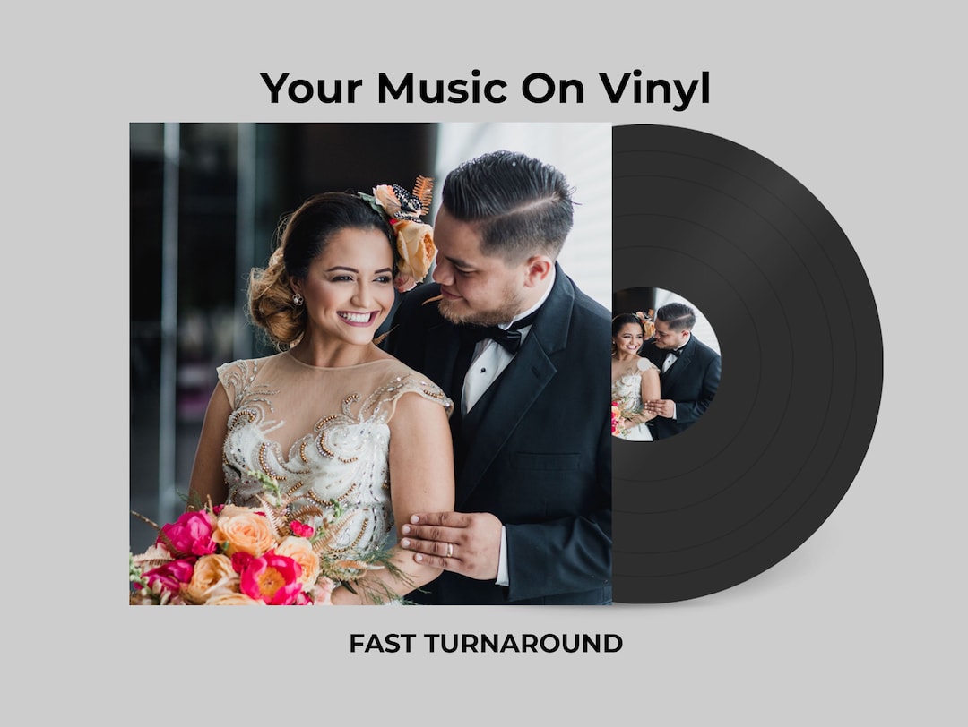 MAKE YOUR Own RECORD Custom Vinyl Two Sides Black Vinyl Fully Custom