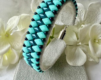 GemDuo Bracelet - Petrol Blue & Mint