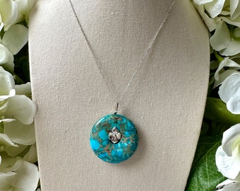 Sea Sediment Jasper - Donut Pendant Necklace