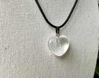 Crystal Quartz Heart Necklace