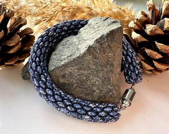 Rope Bracelet - Tweedy Blue