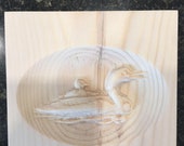 Trim Wood, Corner Trim Block, Door Trim Block, Window Trim Block, Home Improvement Trim Block, Square Rosette, Loon Baby Chick Engraving
