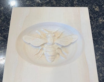 Honey Bee Engraving Trim Wood, Corner Trim Block, Door Trim Block, Window Trim Block, Home Improvement Trim Block, Square Rosette