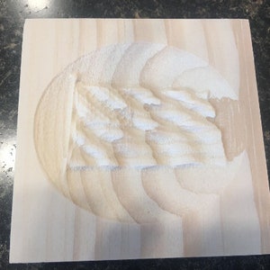 American Flag Wood Trim Block: Engraved USA Corner Rosette