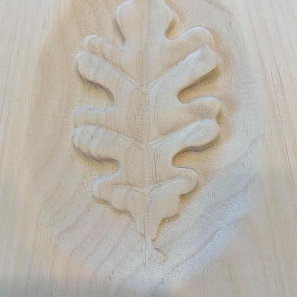 Oak Leaf Engraving Trim Wood, Corner Trim Block, Door Trim Block, Window Trim Block, Home Improvement Trim Block, Square Rosette