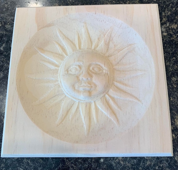 Applique En Bois Sculpté – Pièce Décorative Non Peinte, Fabriquée Aux USA !