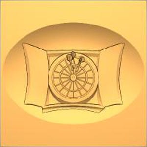 May include: A dartboard pillow with a circular dartboard design in the center, surrounded by two rectangular pillows. Three darts are embedded in the dartboard. The color scheme is primarily beige and tan.
