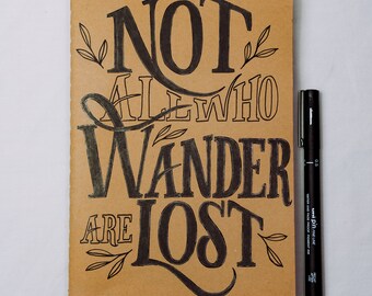 Hand Lettered Notebook