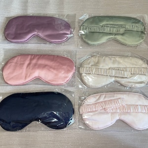 Luxury Satin Eye Masks Eye cover ups Sleep masks PamperRelaxation Spa image 4