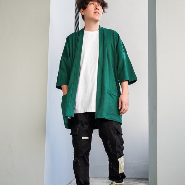 Green Kimono - Etsy