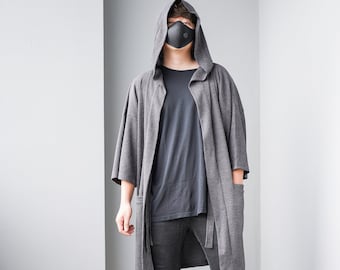 Jaeger Dark Gray Hooded　ロングマント Jaeger Dark Gray Hooded ロングマント