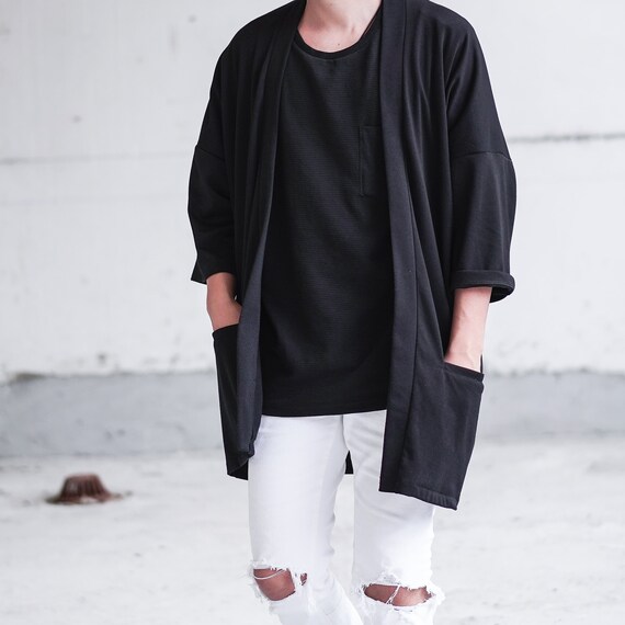 long kimono cardigan mens