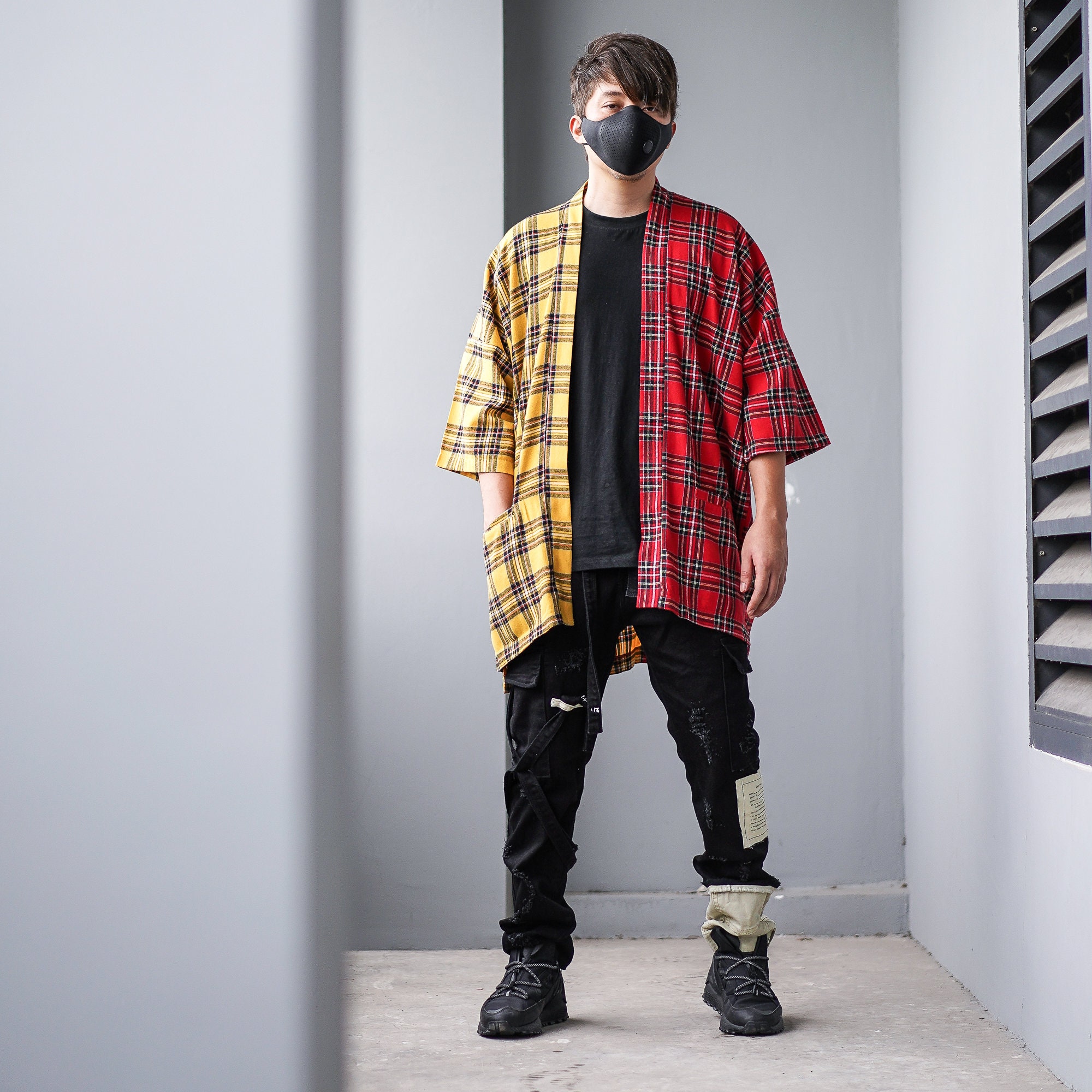 【新品】loin nuit plaid pattern knitcardigan loin nuit（ロワンニュイ）の「plaid pattern knitcardigan