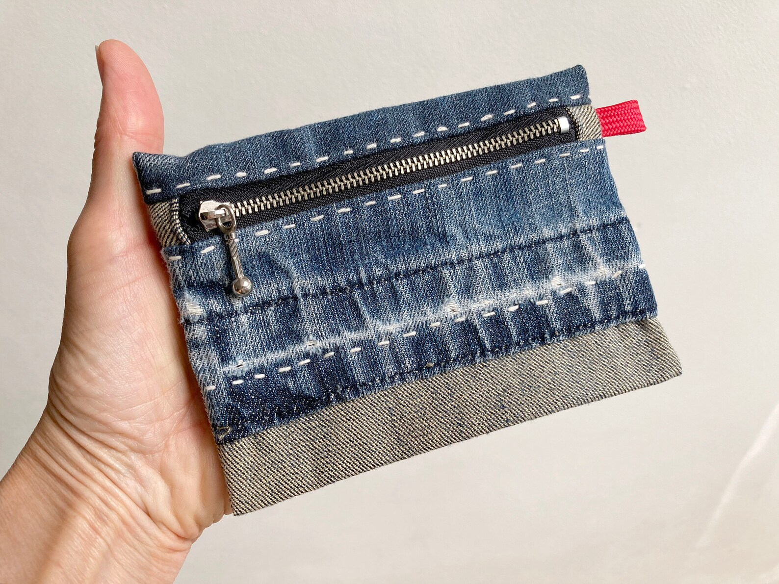 LITTLE POUCH Made From Worn Jeans Etsy