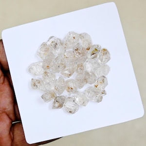 Petroleum Herkimer Diamond - Herkimer Diamond Beads - Herkimer Diamond Crystal - Herkimer Crystal - Petroleum Herkimer Diamond Stone
