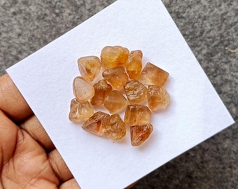Imperial Topaz Rough Gemstones, Natural Semi Precious Stone for Jewelry Making