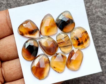 Montana Agate Gemstones : Natural Agate Freeform Shape Loose Stone For Jewelry Making