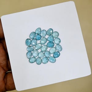 Blue Paraiba Kyanite Rosecut Lot || Blue Paraiba Kyanite Rosecut Size 6-8mm Loose Gemstone || Blue Paraiba Kyanite for Jewelry Making Stone
