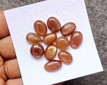 Lattice Sunstone Cabochons, Mixed Shape Gemstone for Jewelry Making (Size11mm-15mm)