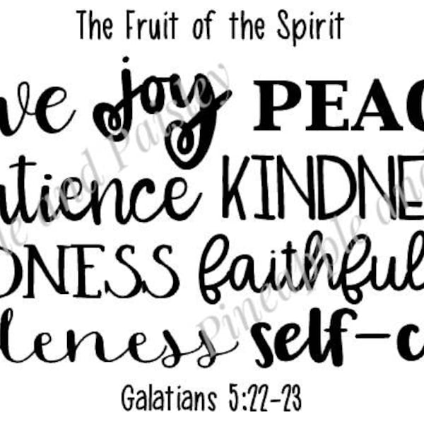Fruit of the Spirit Etsy