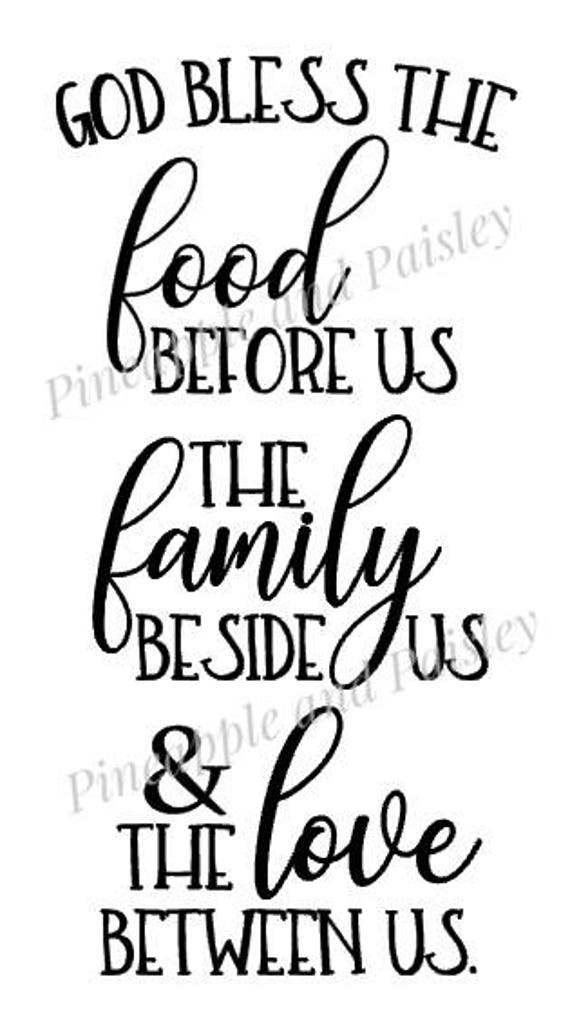 Download God bless the food before us SVG | Etsy