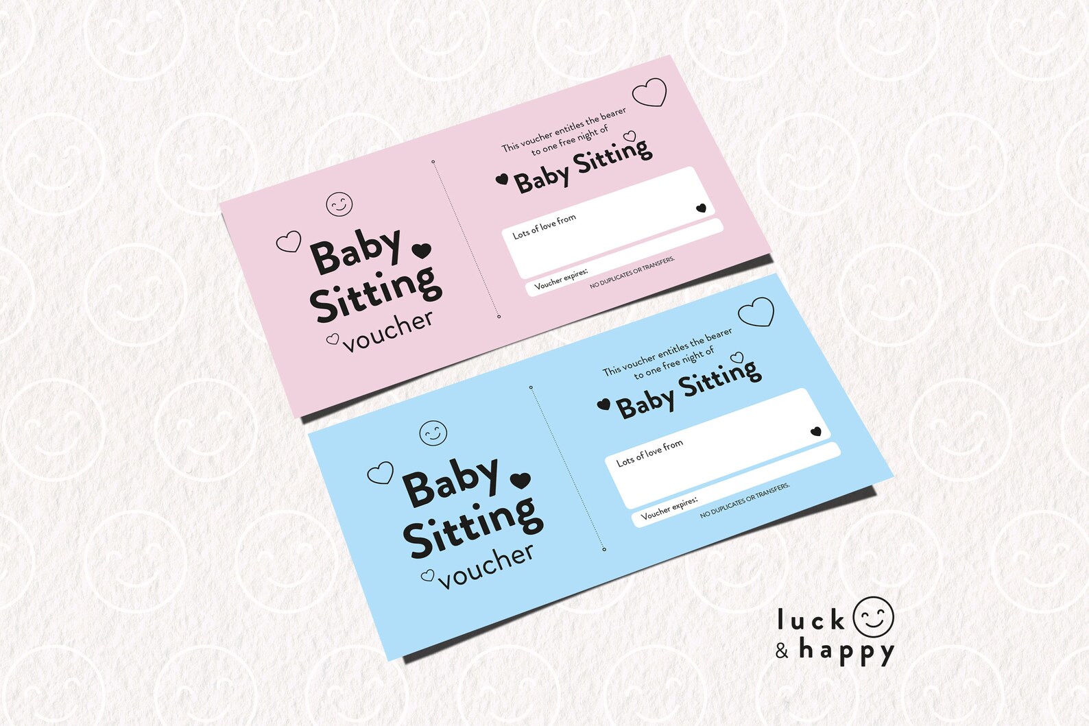 Baby Sitting Voucher For Parents Etsy France