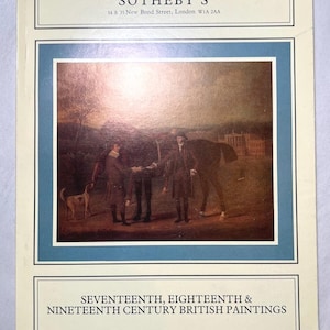 Sotheby’s Auction Catalog – 17th 18th 19th Century British Paintings (1983 Softcover) Reference Research Art Gallery