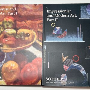 Sotheby’s Auction Catalog Impressionist & Modern Art Part 1-2 Reference 1999 Paintings Drawings Sculptures Renoir Monet Kandinsky Chagall