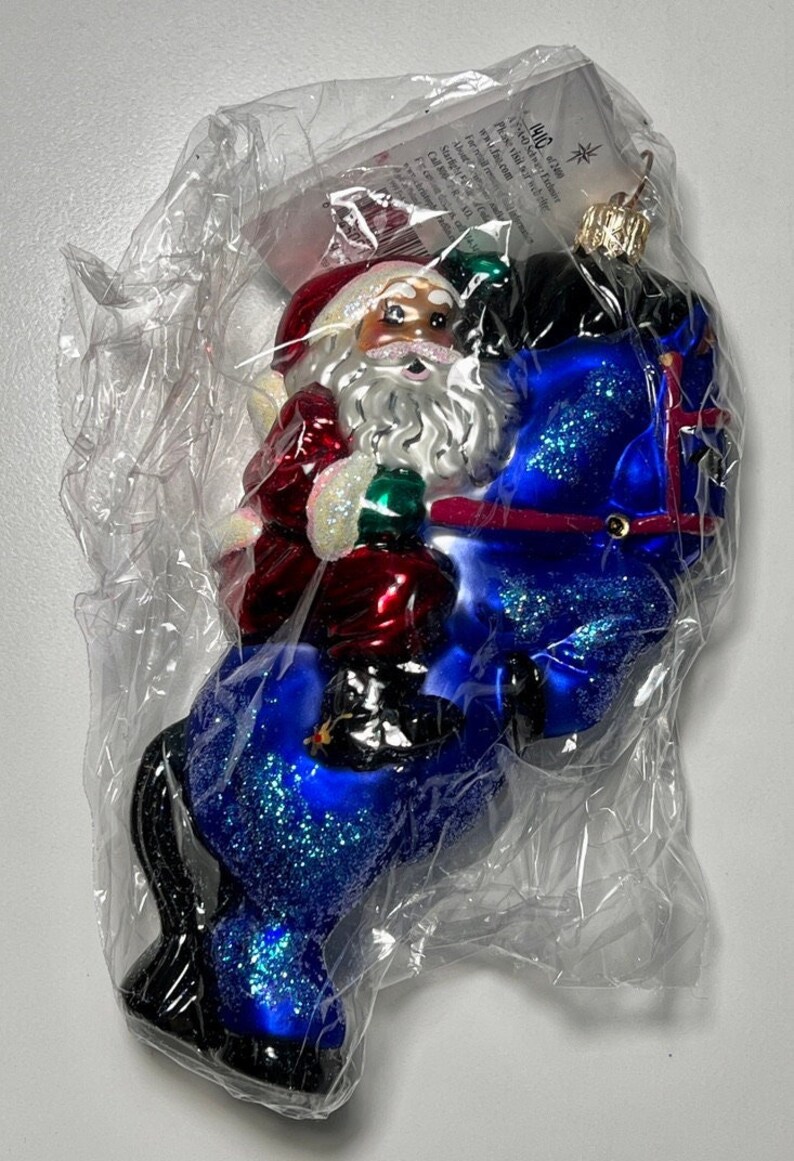 1939 Santa (3rd in Series) Christopher Radko 1999 FAO Schwarz Limited Blown Glass Ornament (Sealed shops in Box) Christmas Decoration Collectible