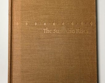 The Sun Also Rises – Ernest Hemingway (1953 Hardcover 2nd Edition) Debut Novel Vintage Historical Fiction