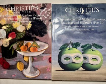 Christie's Impressionist Modern Art Auction Catalog, Nov 1997 (Set of 2)